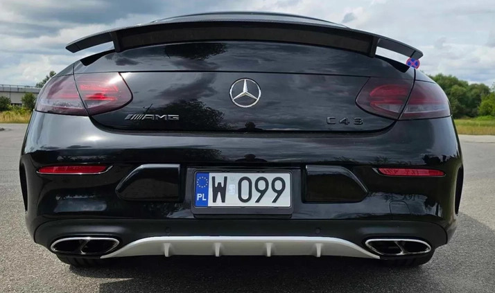 Mercedes-Benz Klasa C cena 186500 przebieg: 57000, rok produkcji 2017 z Warszawa małe 407